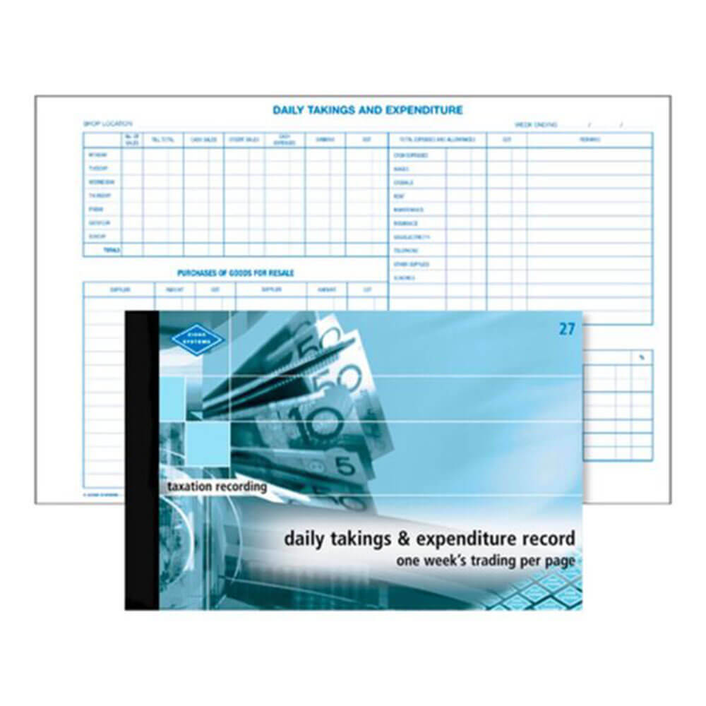 Zions Daily Takings And Expenditure Record 335 X 205 Mm Durable Hardcover