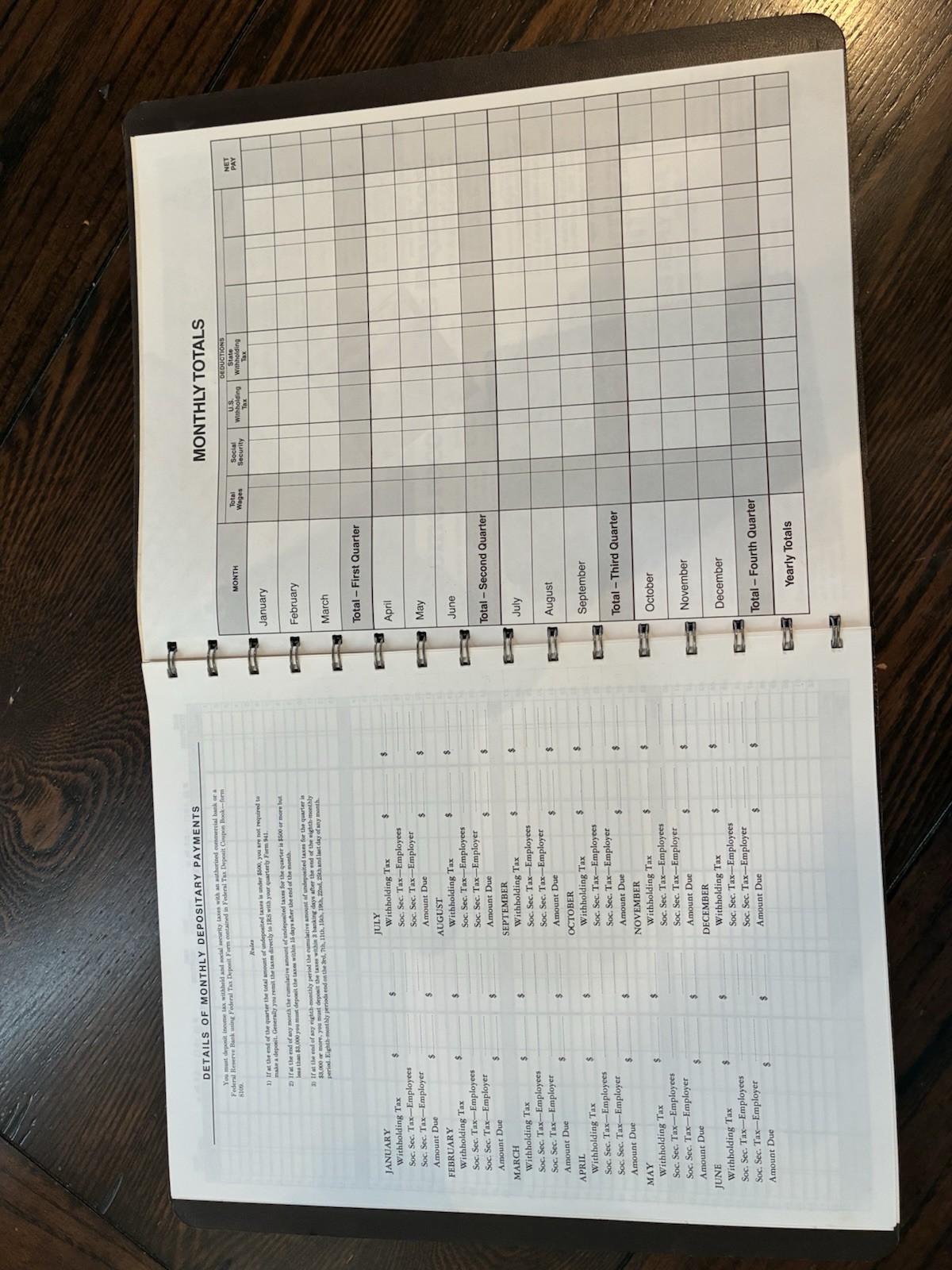 Dome simplified weekly Bookkeeping record Picchione #600 deductions NOS vintage