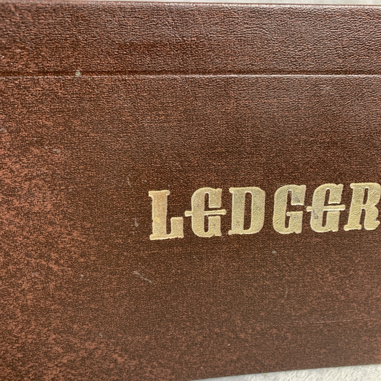 VTG Mead Debit-Credit-Balance Forms Ledger Outfit 26 Dividers A-Z Index Brown