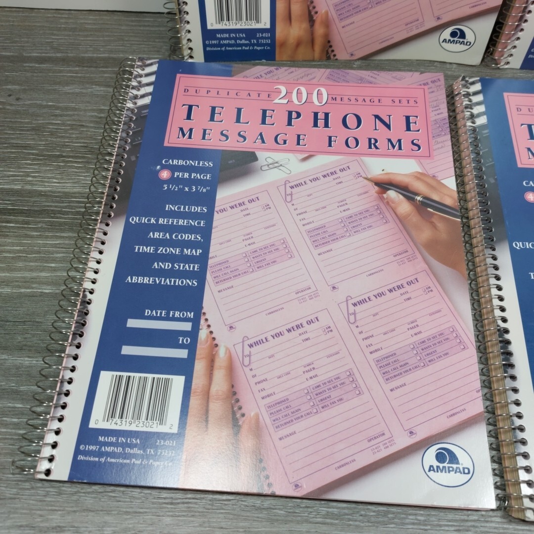 5 – Ampad Duplicate 200 Message Sets Telephone Message Form“While You Were Out”.