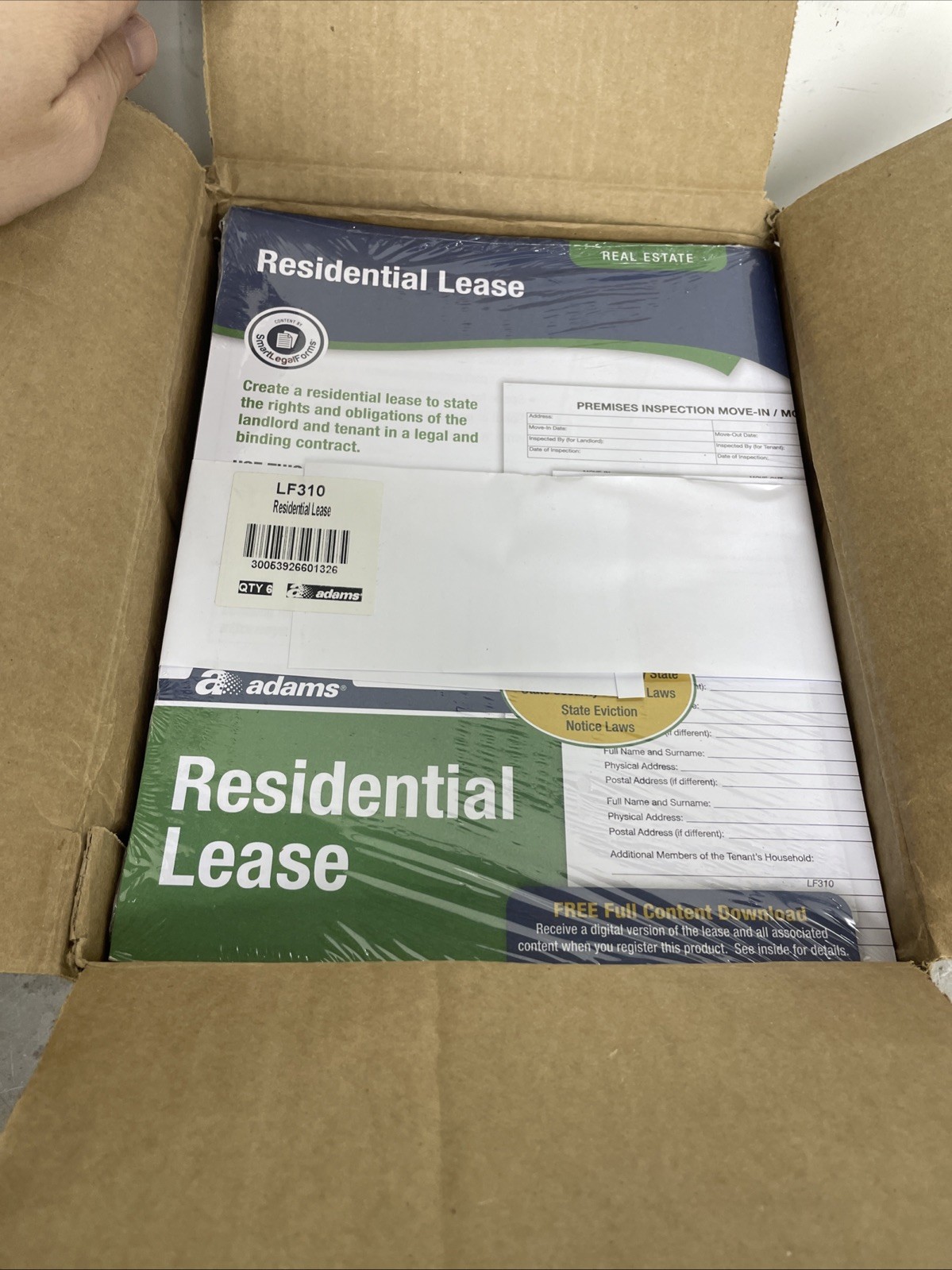 Adams Residential Lease Forms Complete Kit Printable and Fillable Templates 48ct