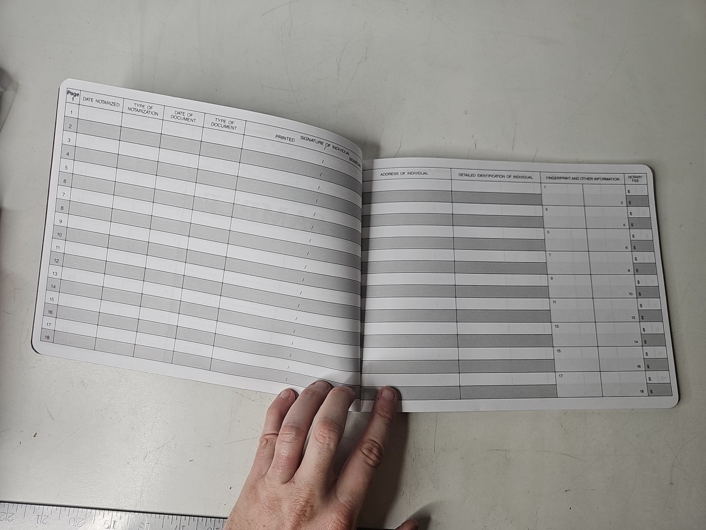 Dome Notary Public Record Book, 522 entries
