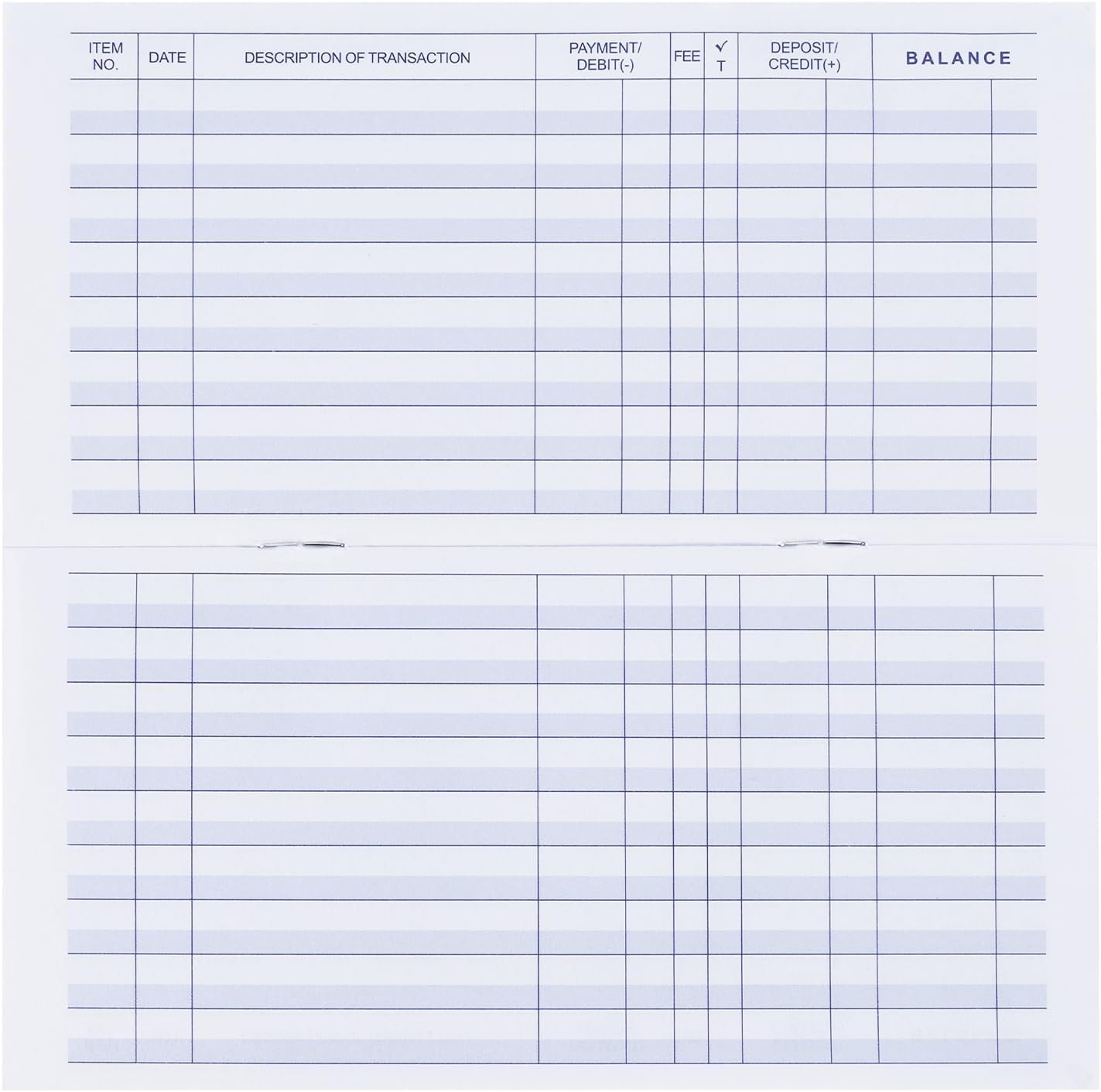 20 Pack Checkbook Register Check Registers for Personal Blank Ledger Transaction