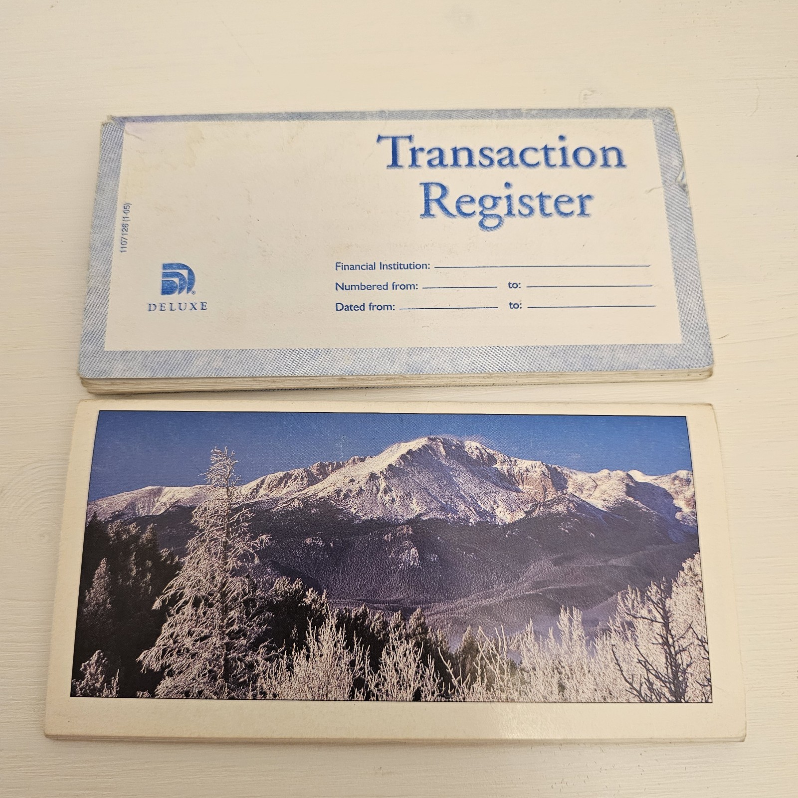 2000s ephemera, Deluxe & Checks Unlimited Transaction Register and Checkbook