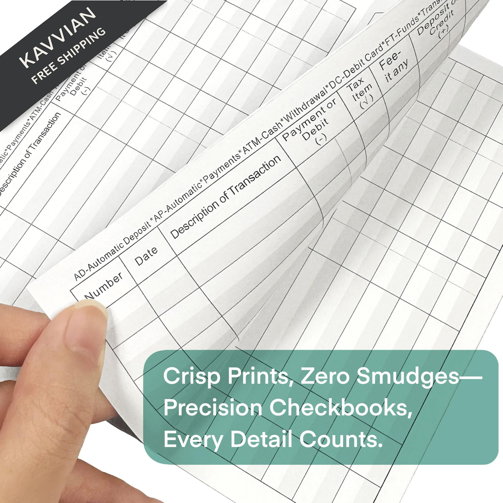 12 Pack Checkbook Register, Check Registers for Personal Checkbook, Thick…