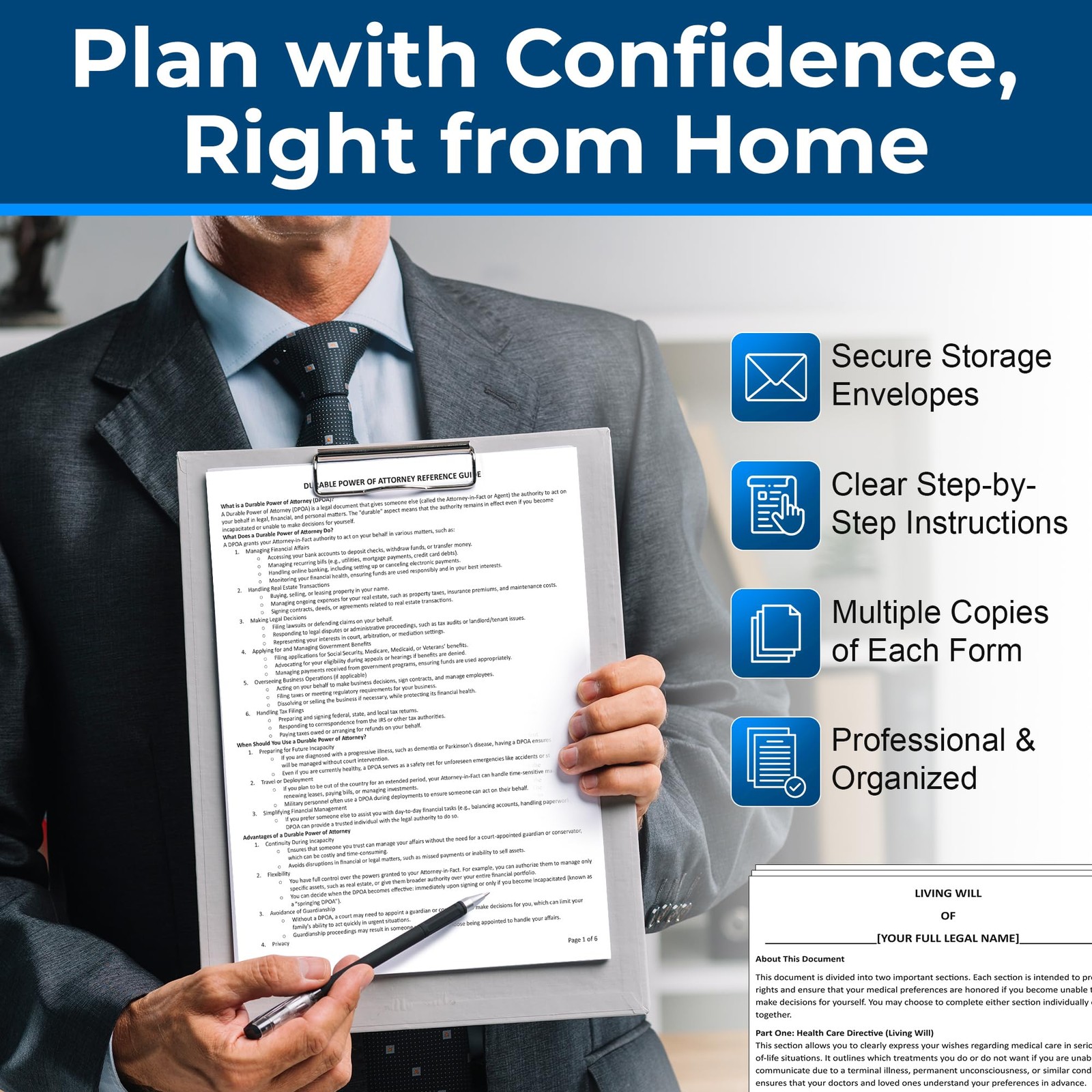 Complete Estate Planning Kit & Will Planner – Last and Testament,…