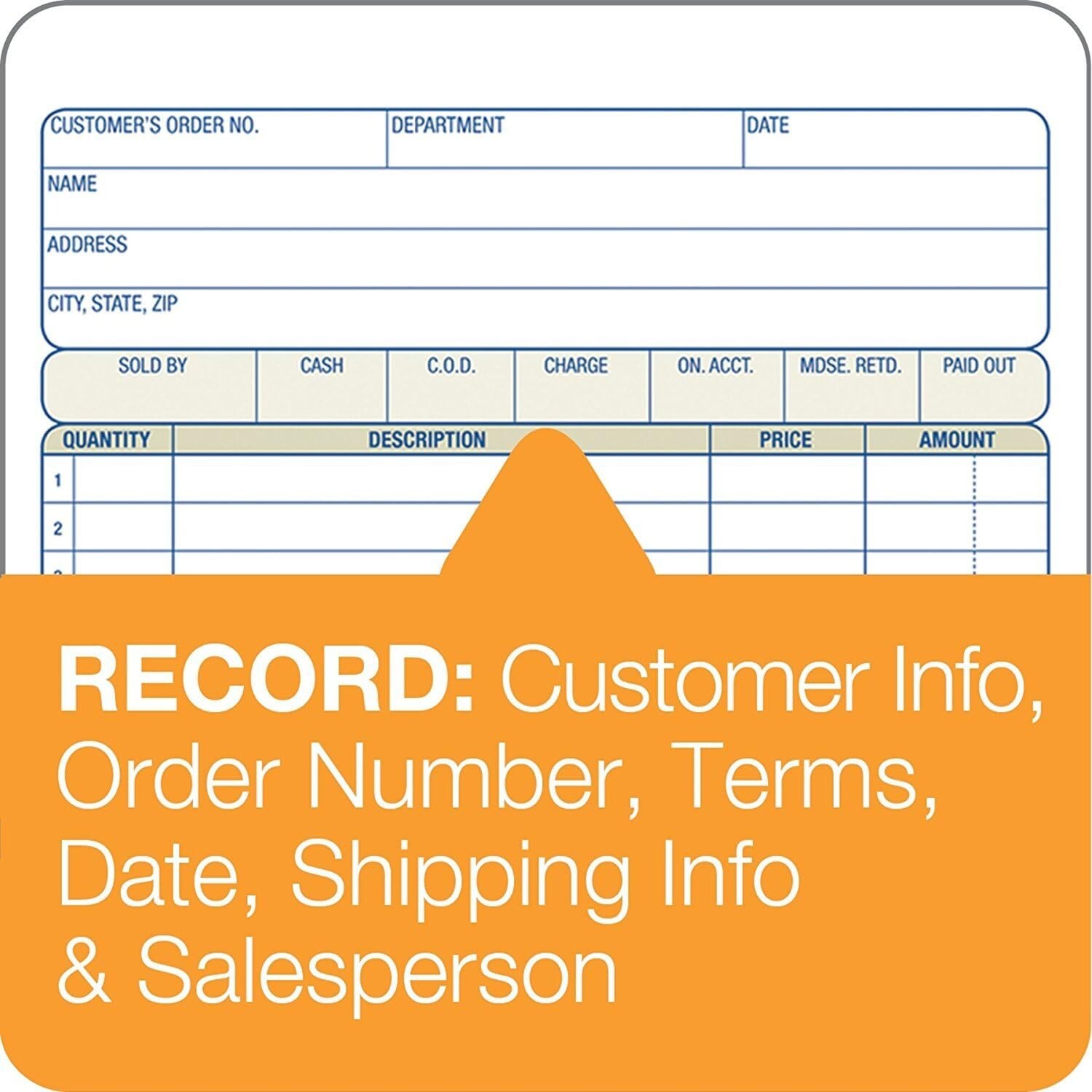Professional 2-Part Carbonless Sales Order Book – 50 Sets, Compact Design