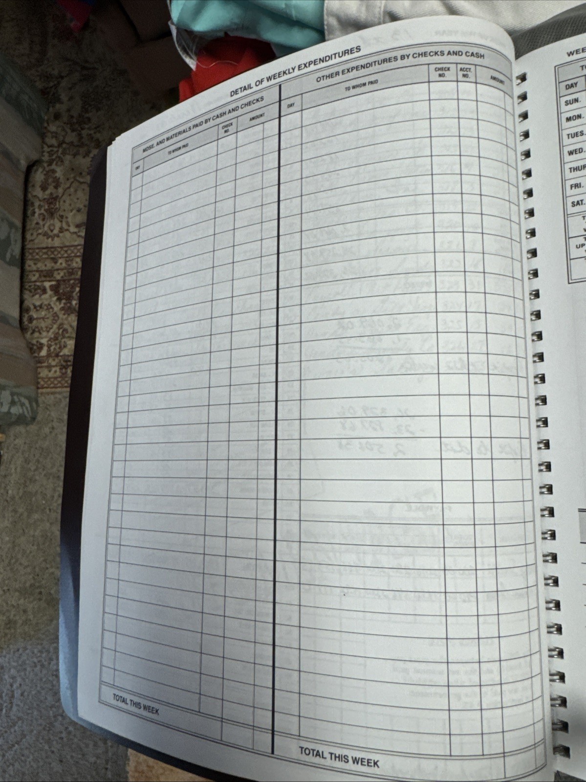 Dome DOM600 Bookkeeping Record Book Weekly 128 Pages 9 x11 Inches, Brown