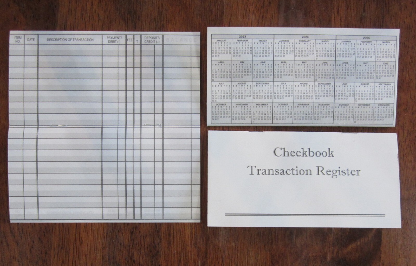 6 NEW CHECKBOOK TRANSACTION REGISTER 2023 2024 2025 CHECK BOOK RECORD REGISTERS