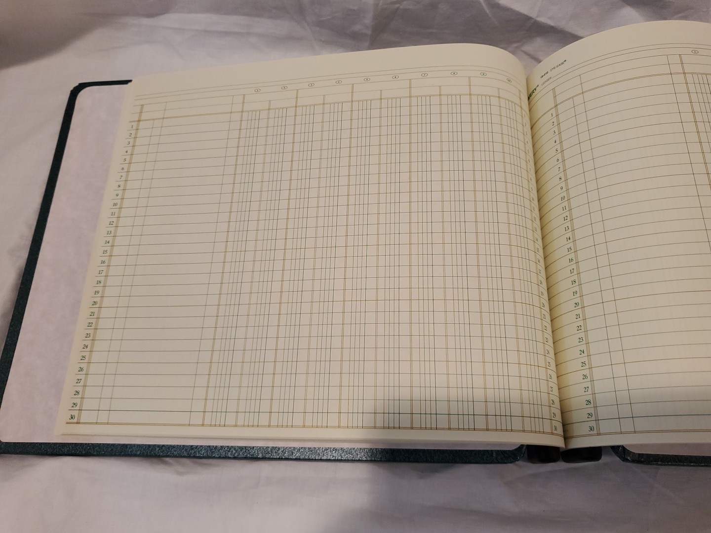 National Brand 2 Post Ledger Book Binder 94-049 Blue with Avery 18-410 Sheets