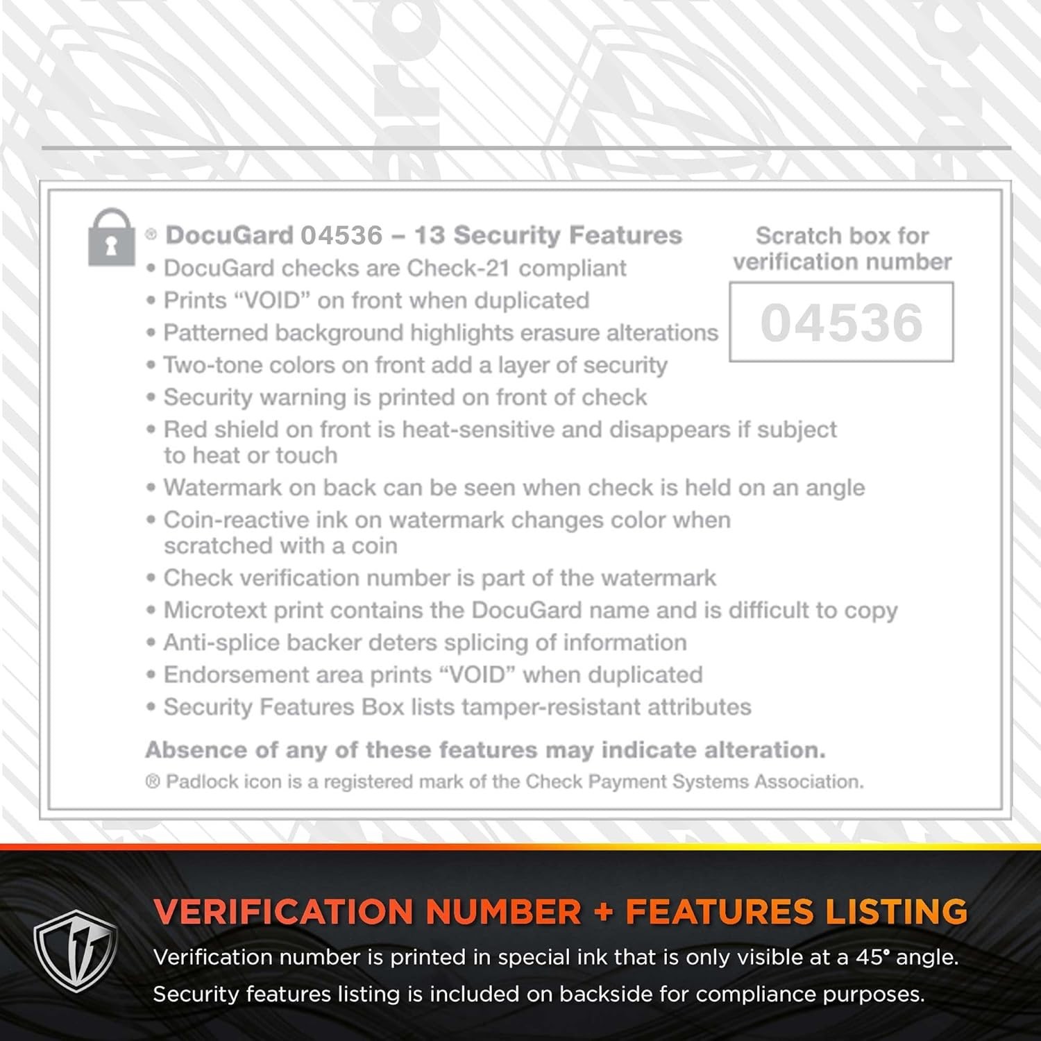 Professional Business Check Paper – 500 Blue/Red Checks with Security Features