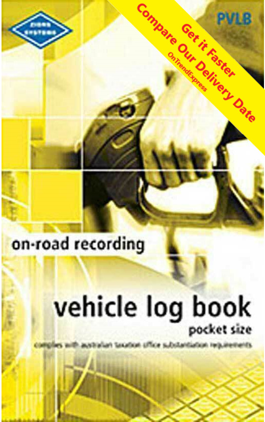 Vehicle Log Record Journal pocket size Zions Systems Compliant , PVLB Car/Truck