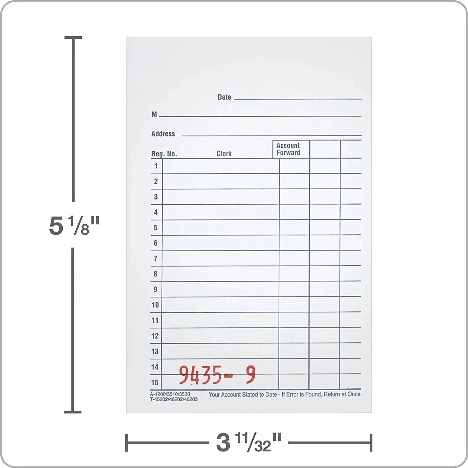 **Adams General Purpose Sales Book, Carbonless, (Pack Of 10) (DC3510)** The book