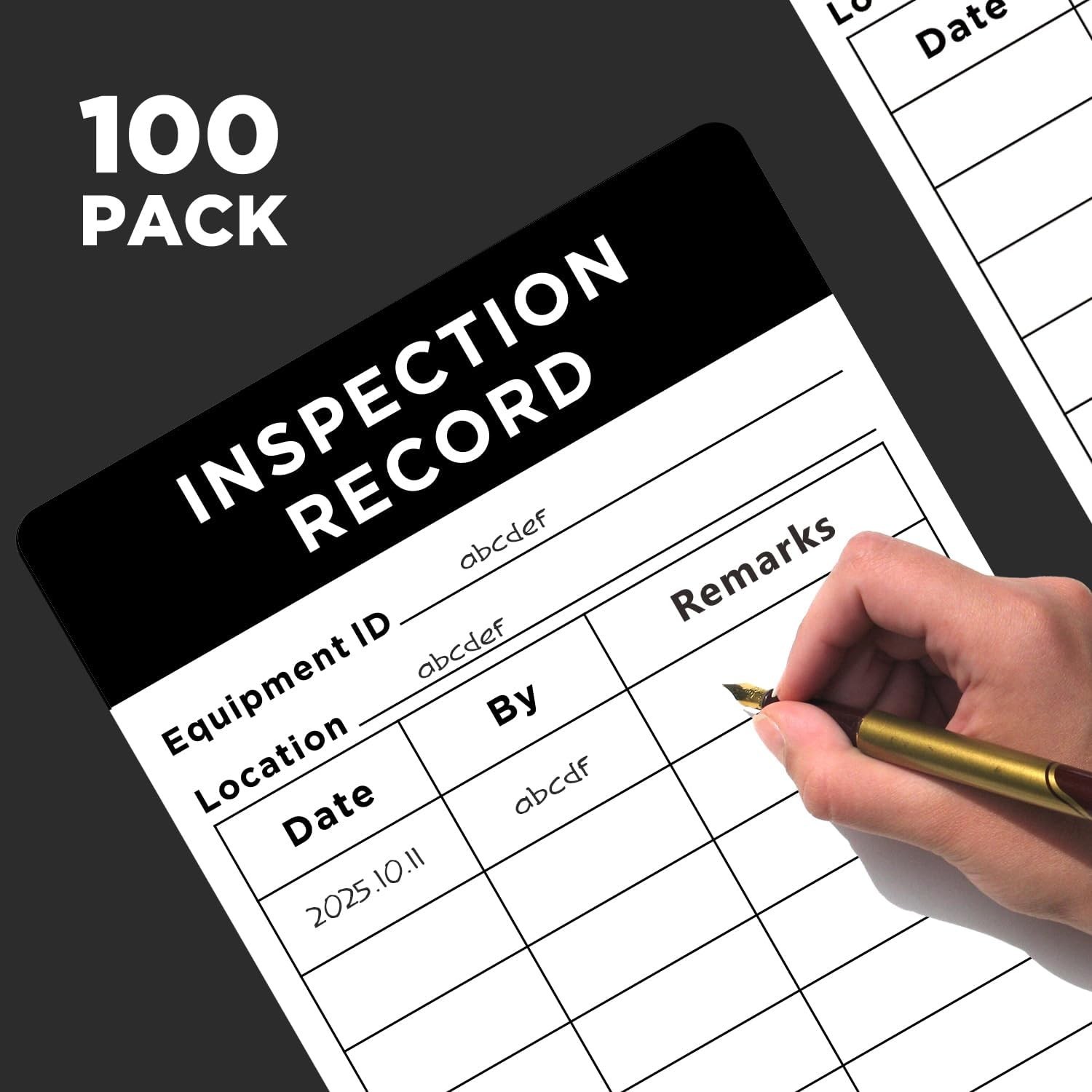 100 Pack Dot Inspection Forms and Stickers,Adhesive Inspection Record Labels …