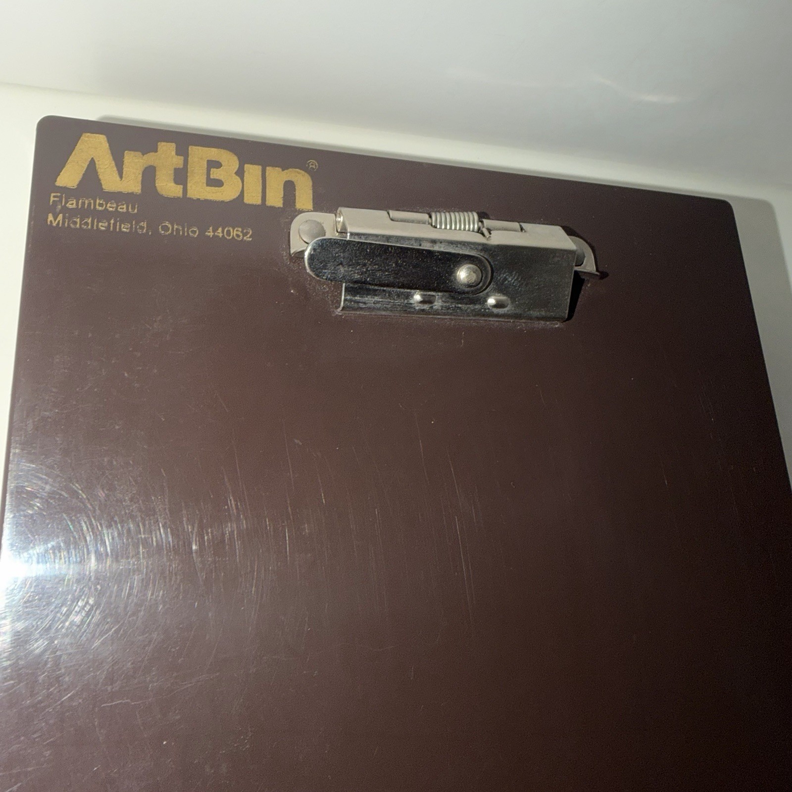 Vintage Artbin Flambeau Plastic Artist Clipboard With Internal Storage 7”x10”