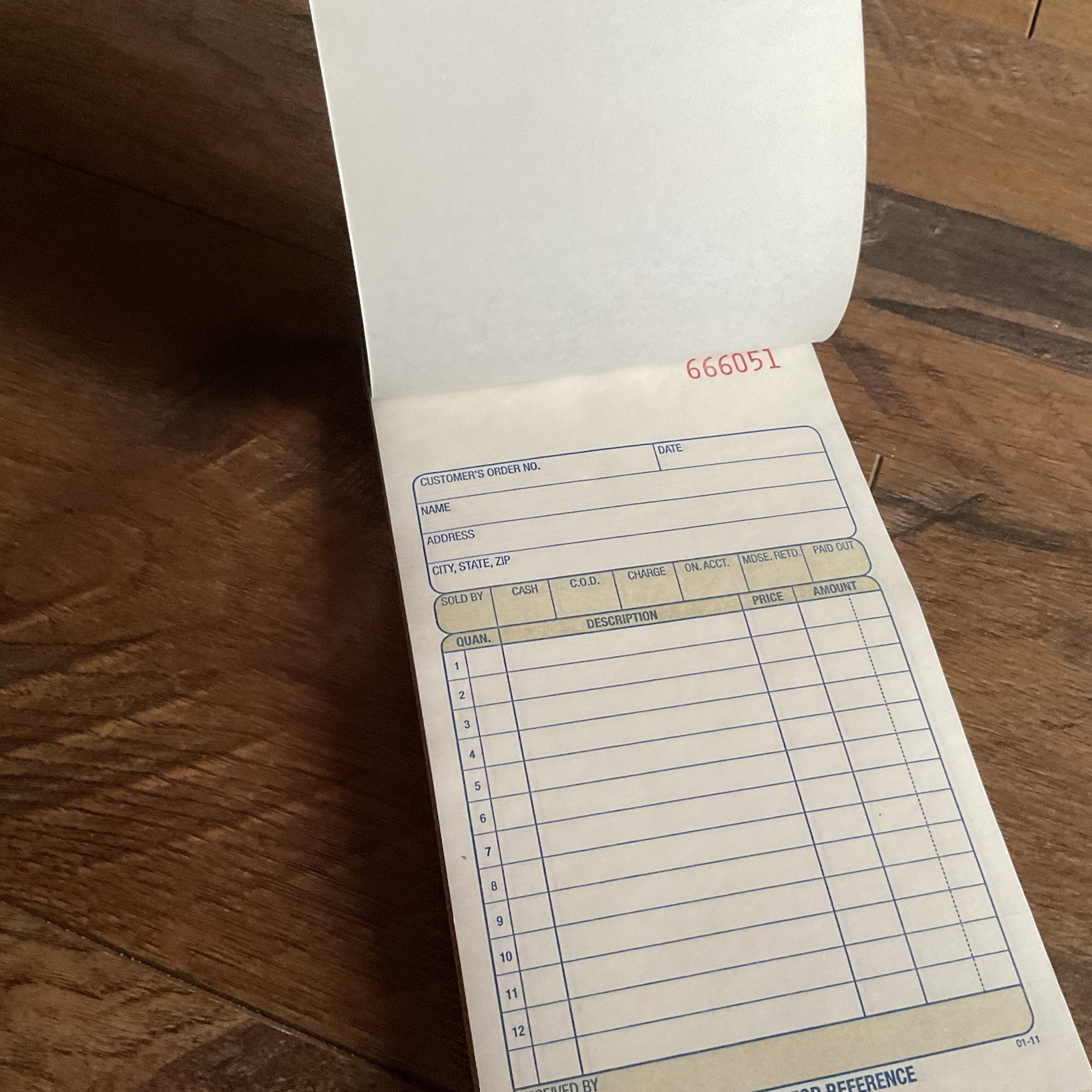 Adams Sales Order Book, 2-Part, 50 Count (Pack of 1), White/Canary