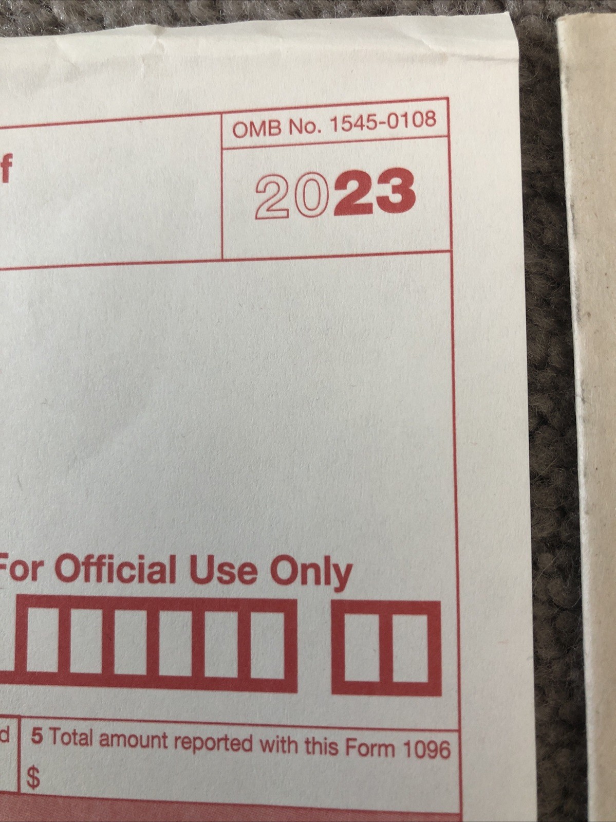 IRS 1096 Tax Form 10-pack: Five 2021 + Four 2022 + One 2023 + 4Instruction Books