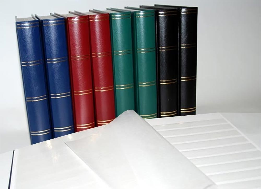 Prophila stockbook Stamp Album (New) 60 White Sides, Black Cover ys/m,
