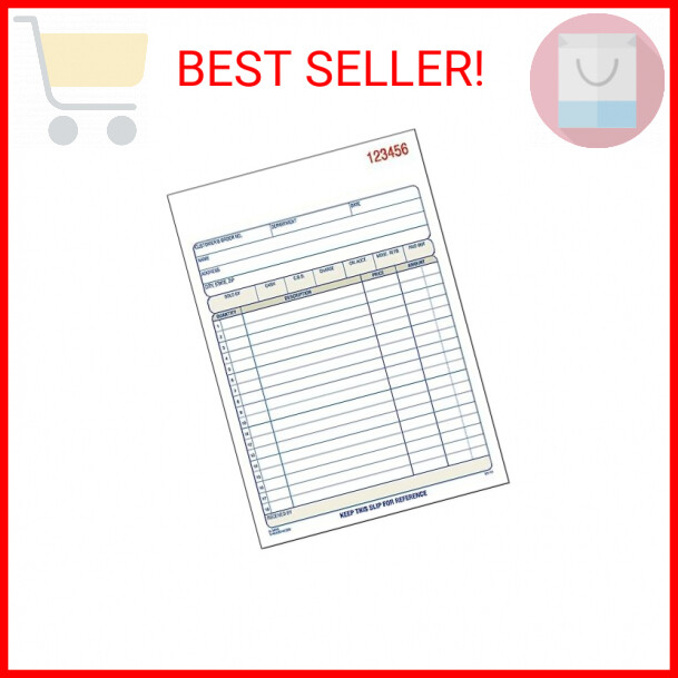 Adams Sales Order Book, 2-Part, Carbonless, White/Canary, 5-9/16 x 8-7/16 Inches