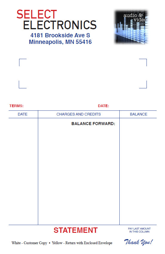 Printed Full Color Carbonless 2-Part Forms 8.5″ x 5.5″ Custom NCR Sets, 4C