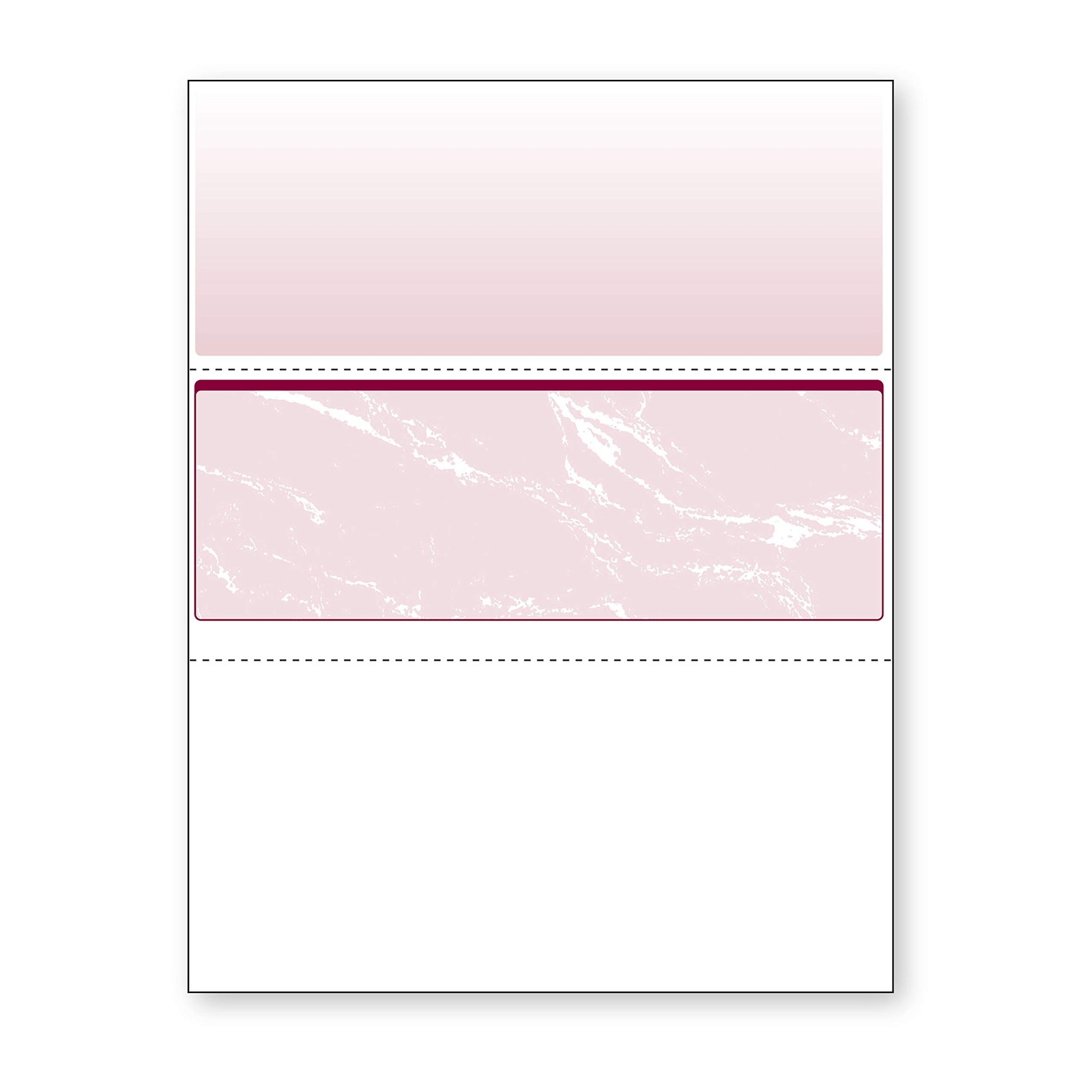 Check Paper Burgundy Marble Laser/Inkjet Compatible 500 Blank Business Checks