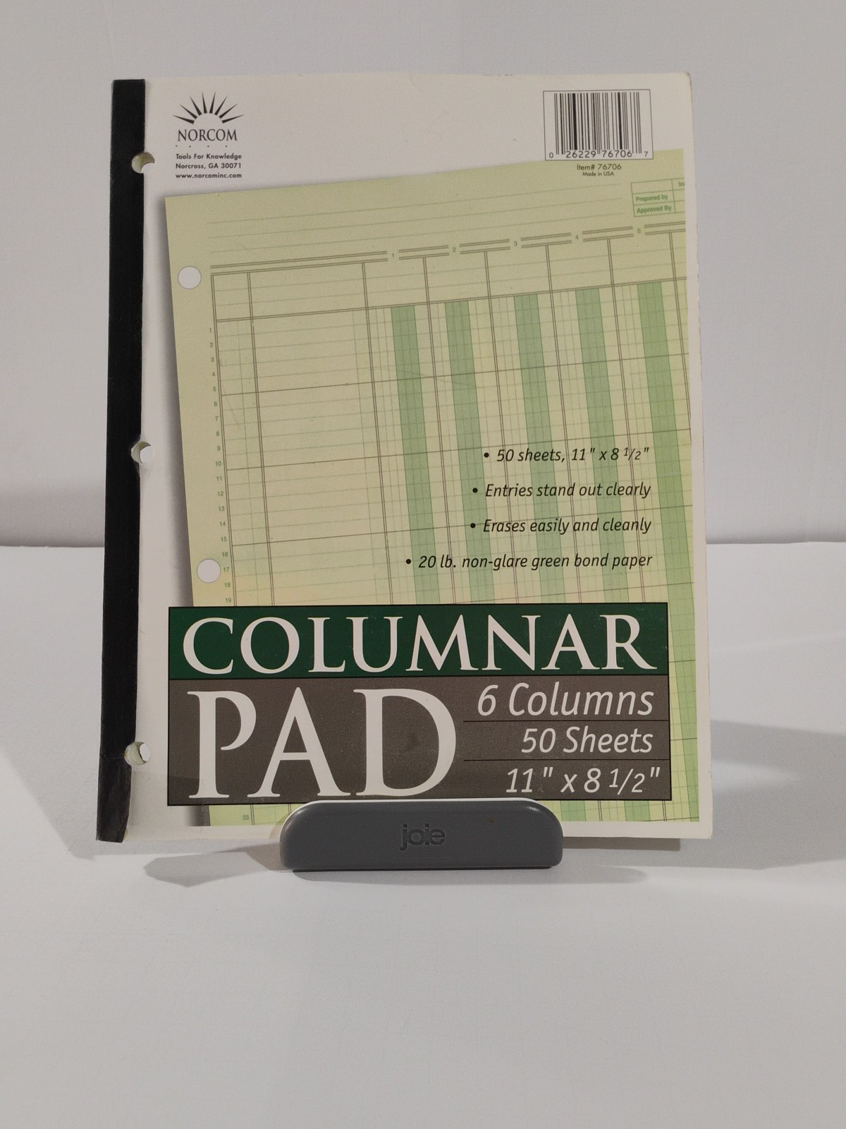 Norcom Columnar Ledger Pad 6 Columns 8.5″ x 11″ Letter Size 50 Sheets