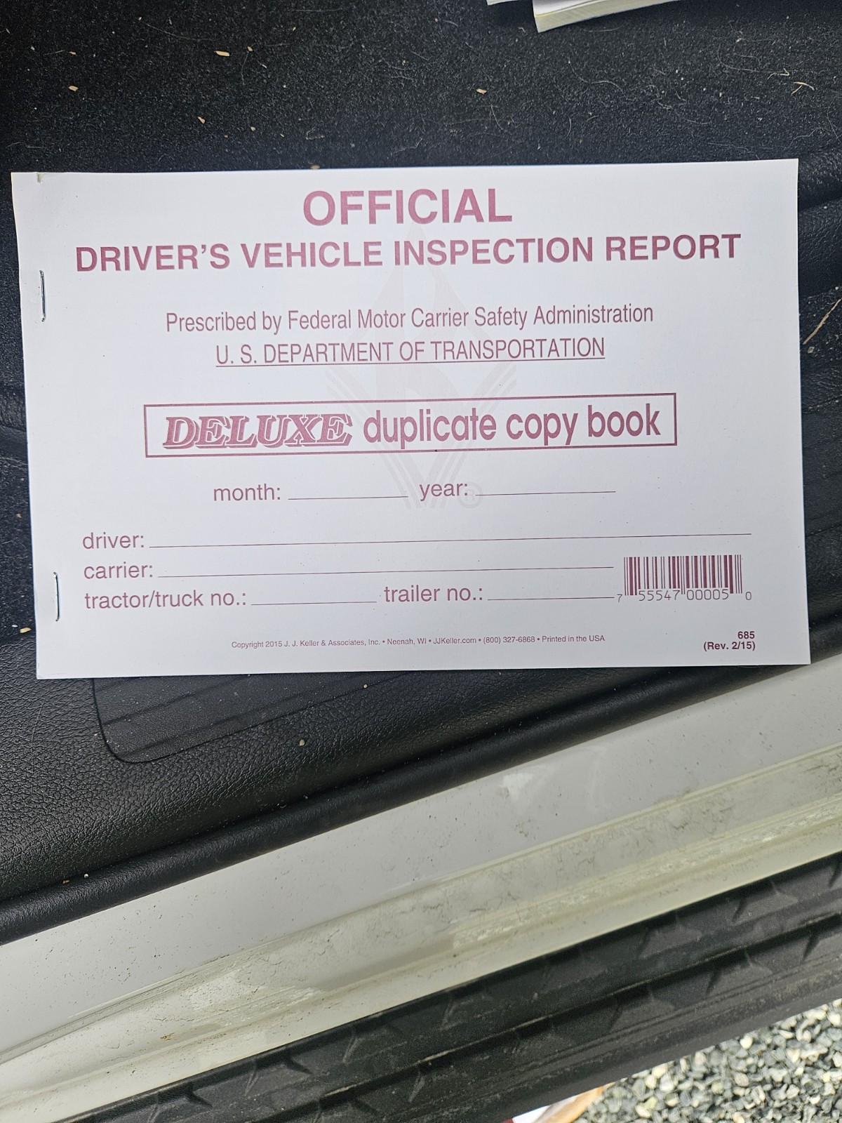 Set Of 11 JJ Keller Official Drivers Vehicle Inspection Deluxe Duplicate Books