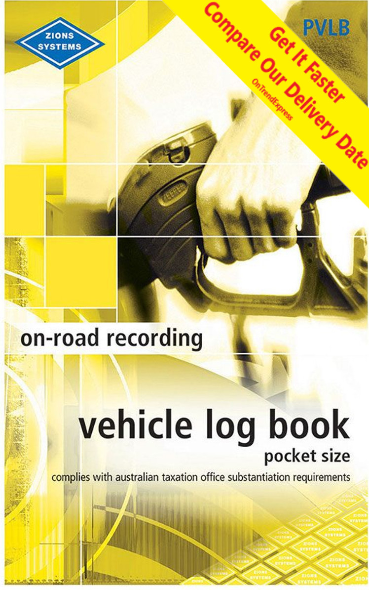 Vehicle Log Record Journal pocket size Zions Systems Compliant , PVLB Car/Truck