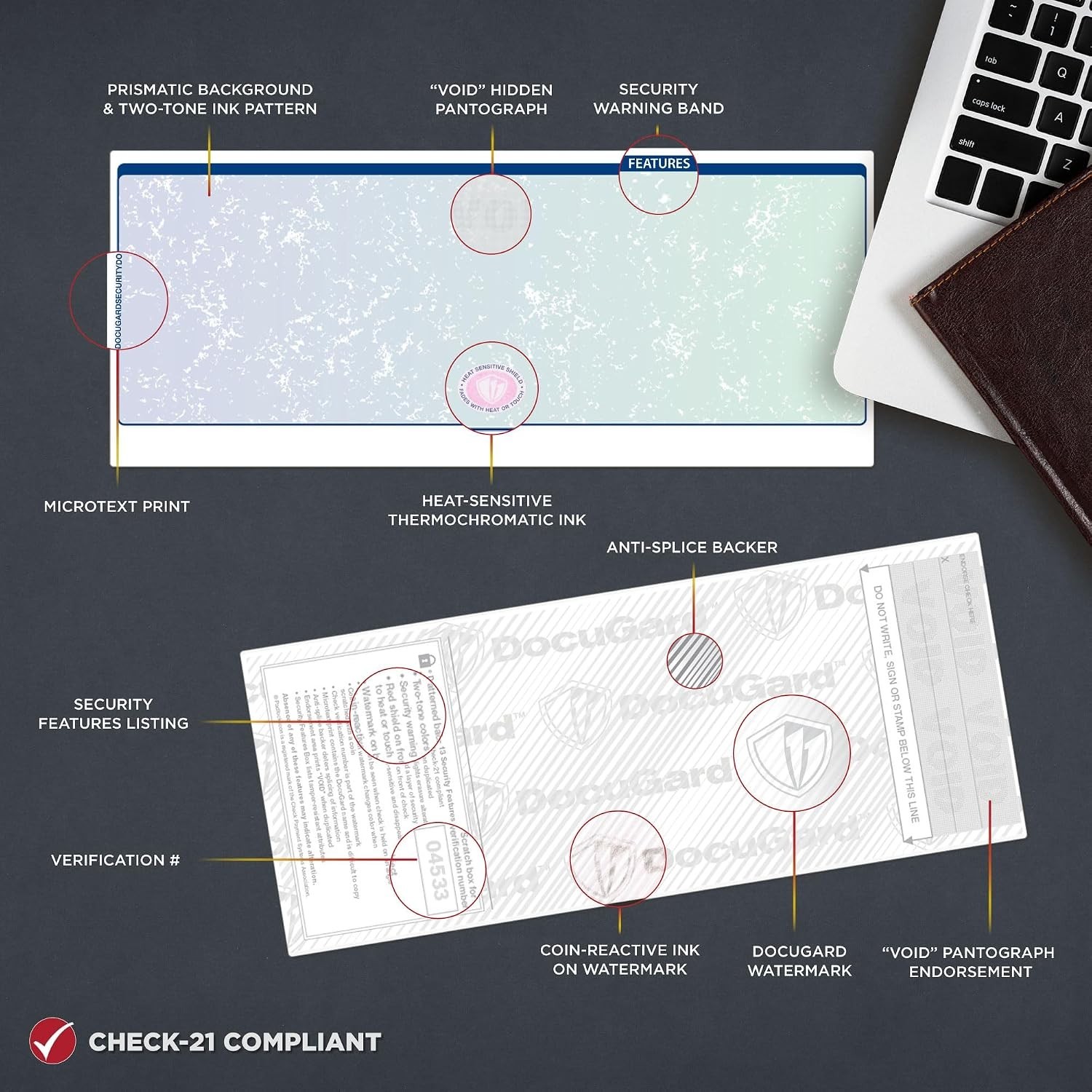 Laser/Inkjet Compatible Business Checks – 500 Sheets