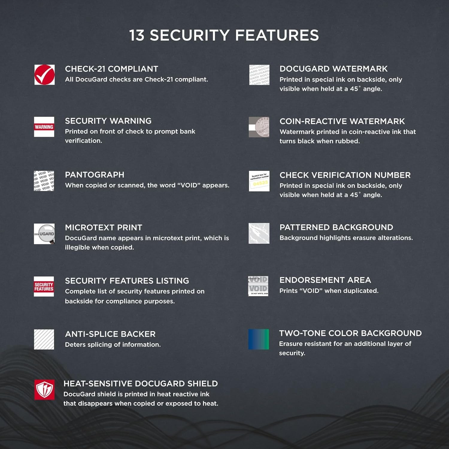 Ecologically Friendly 500 Blue/Red Business Checks – High Security Features