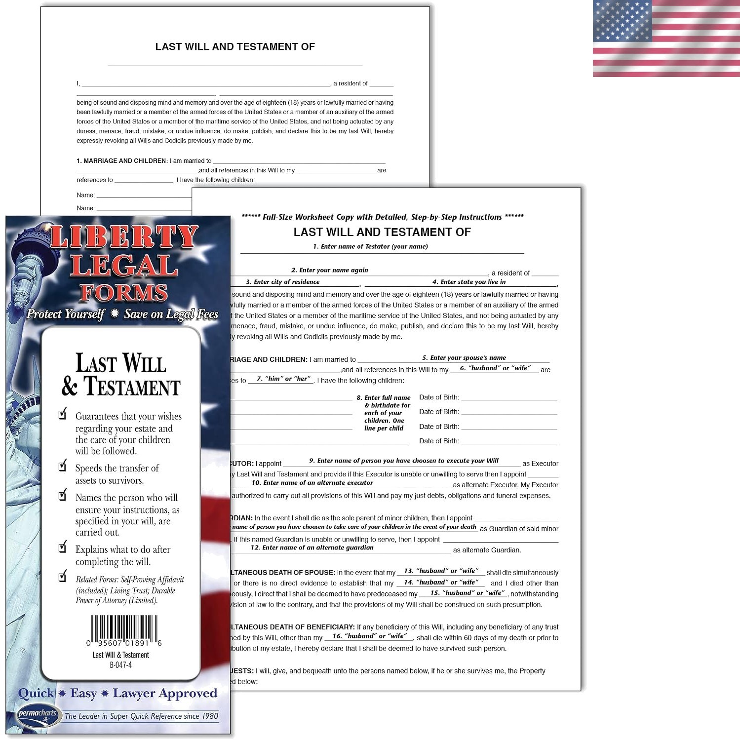 Essential Last Will & Testament Forms Kit with Instructions – Secure Your Legacy