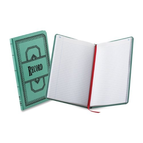 Esselte 66300R Canvas Record Book 300 Sheets Blue 12.12″x7.62″