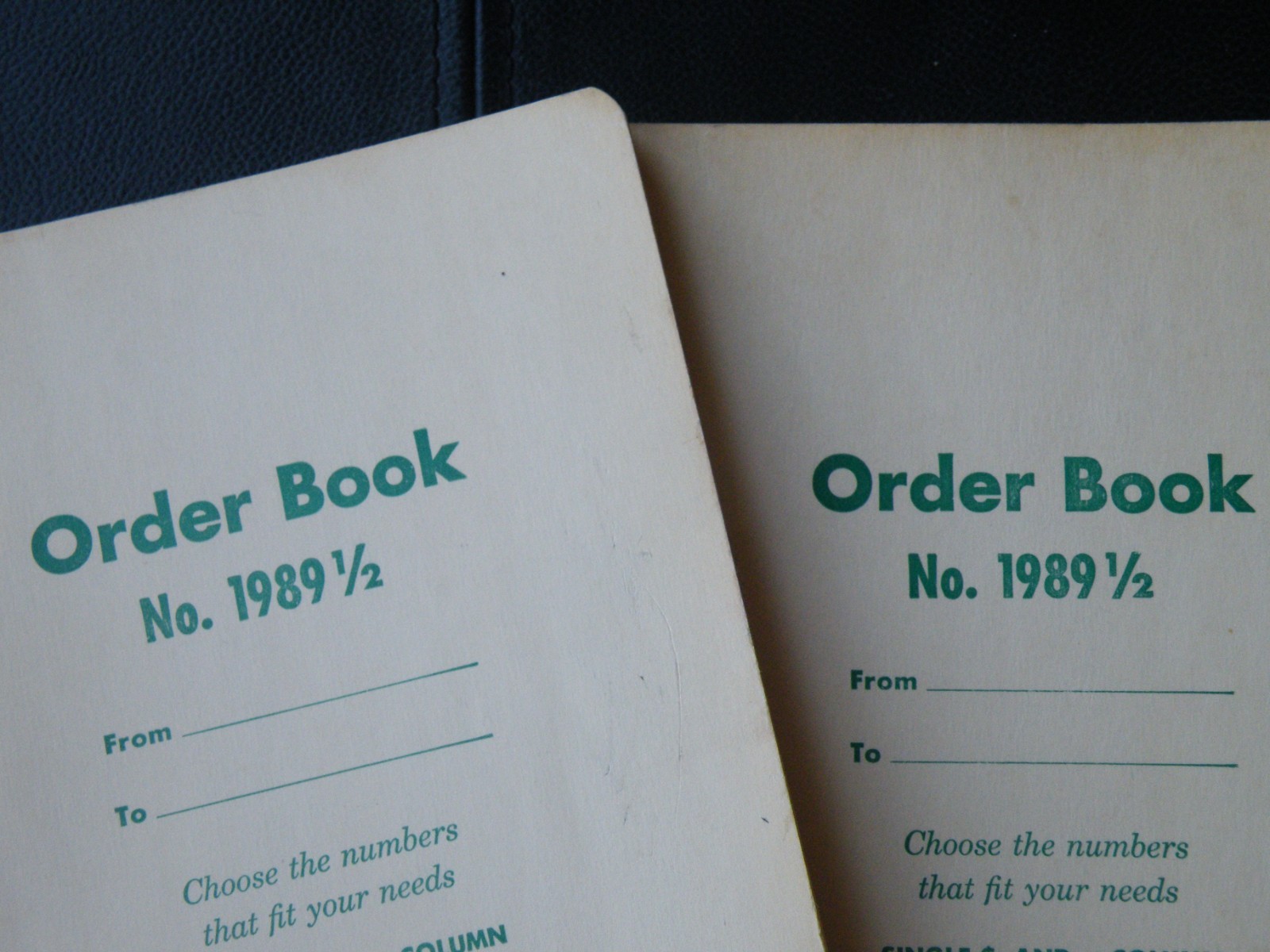 2 – Vintage Standard Boorum & Pease Order Book #1989 1/2 USA – FREE SHIP