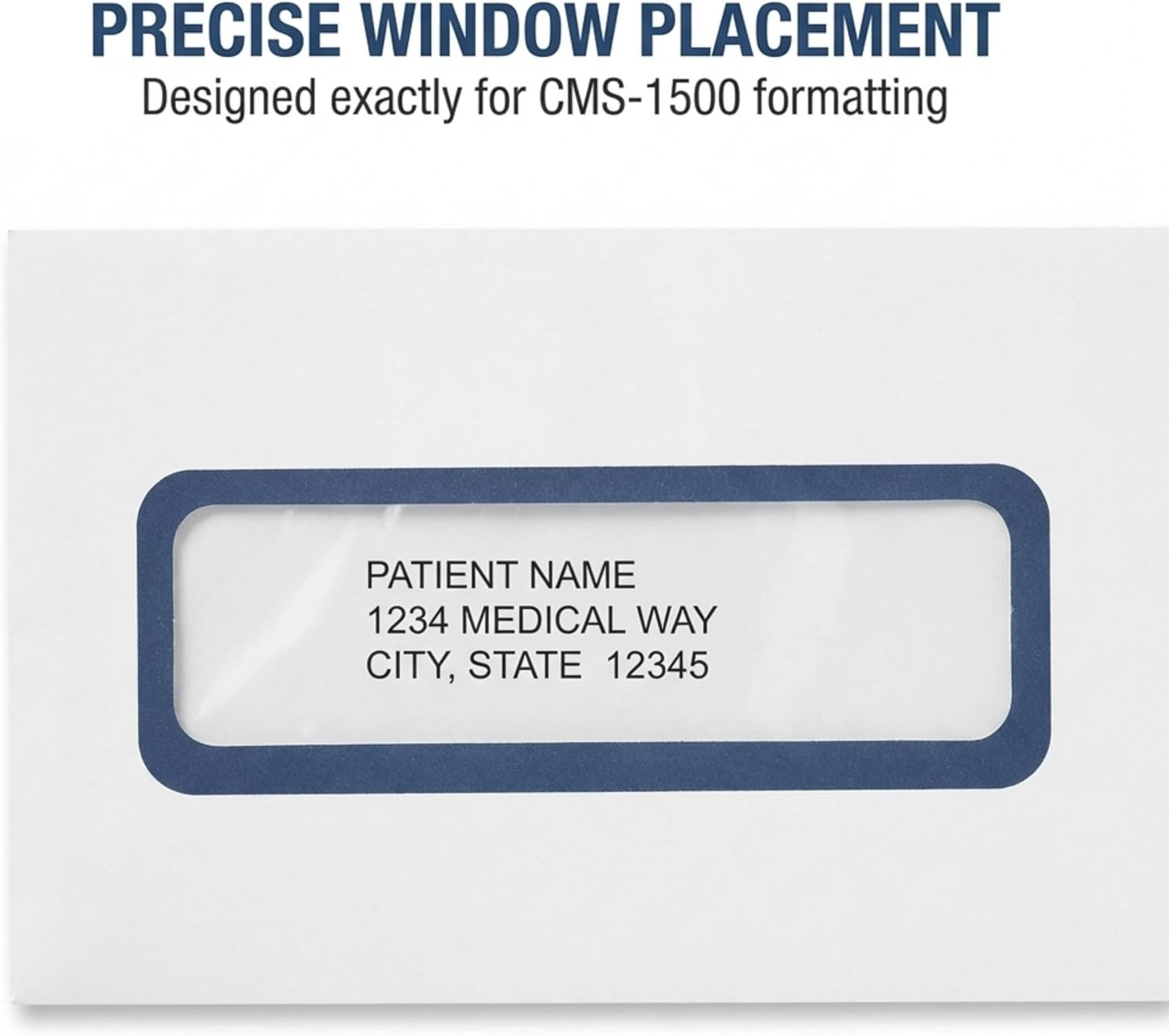 Complyright CMS-1500 Jumbo Right Window “Do Not Bend” Healthcare Billing Envelop
