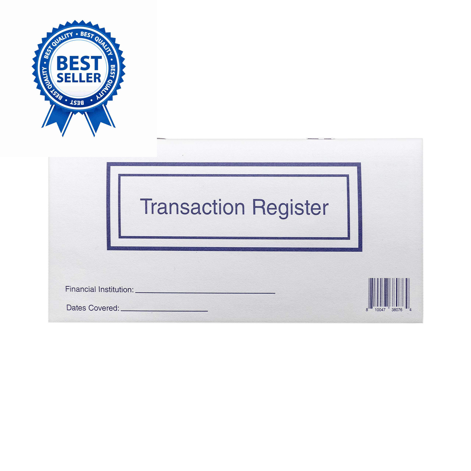 Checkbook Registers for Personal Checkbook, 3 x 6 inches, White and Blue