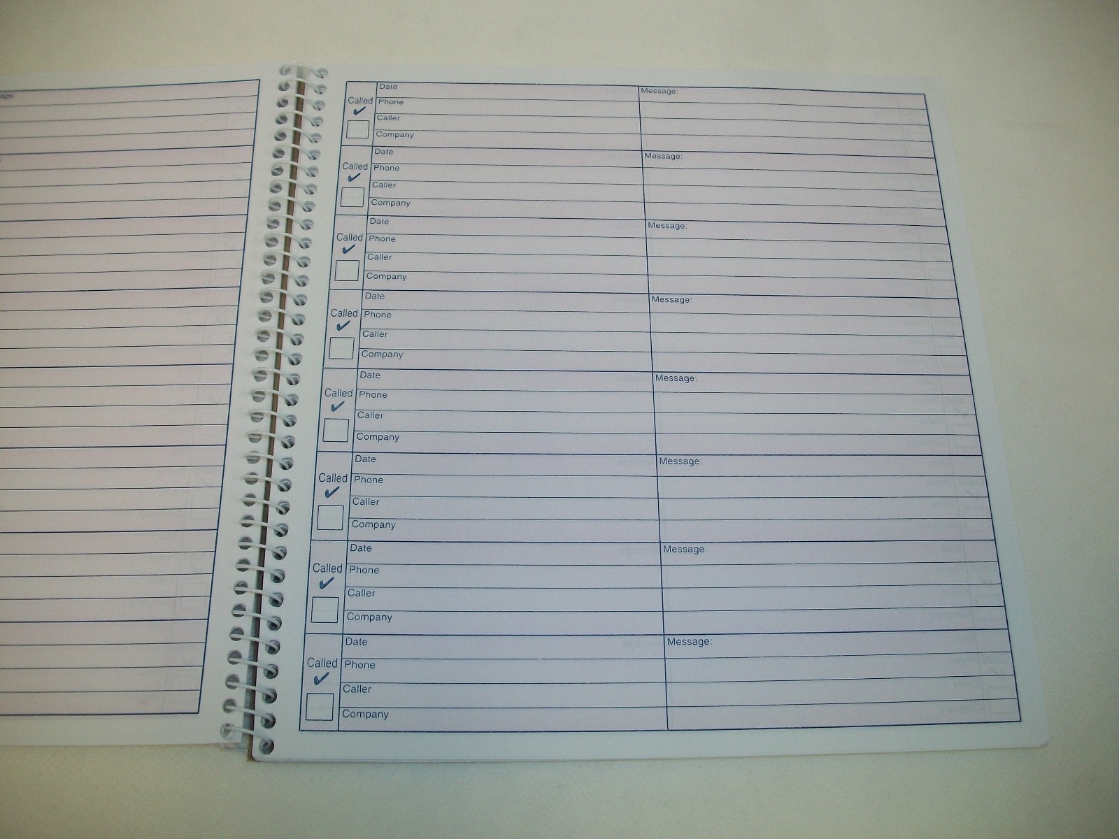 Voicemail Log Book, 960 Entries, 1 Part, 8-1/4″ x 8-1/2″ (158-093)