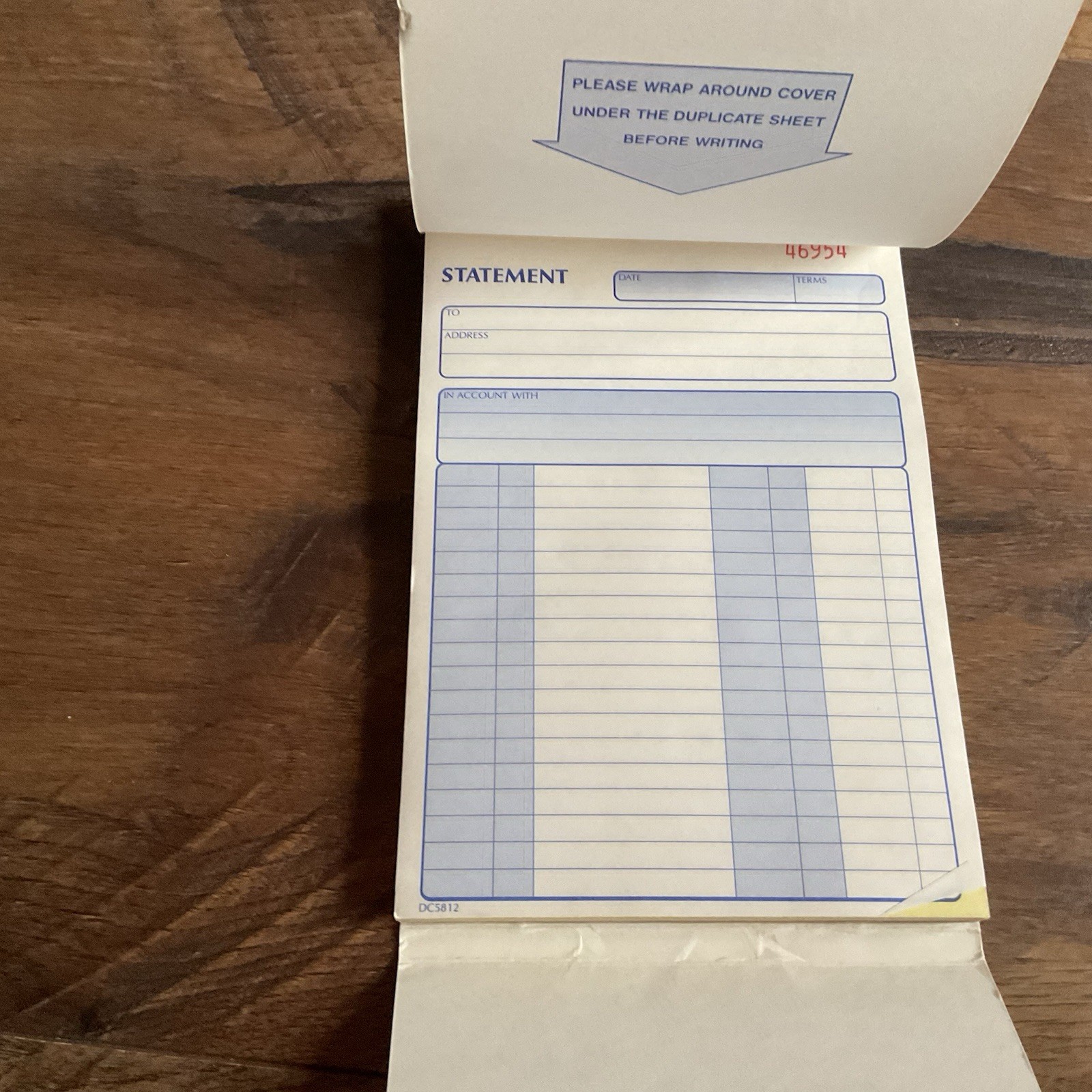 Adams 1993 Carbon less Statement Book – DC5812