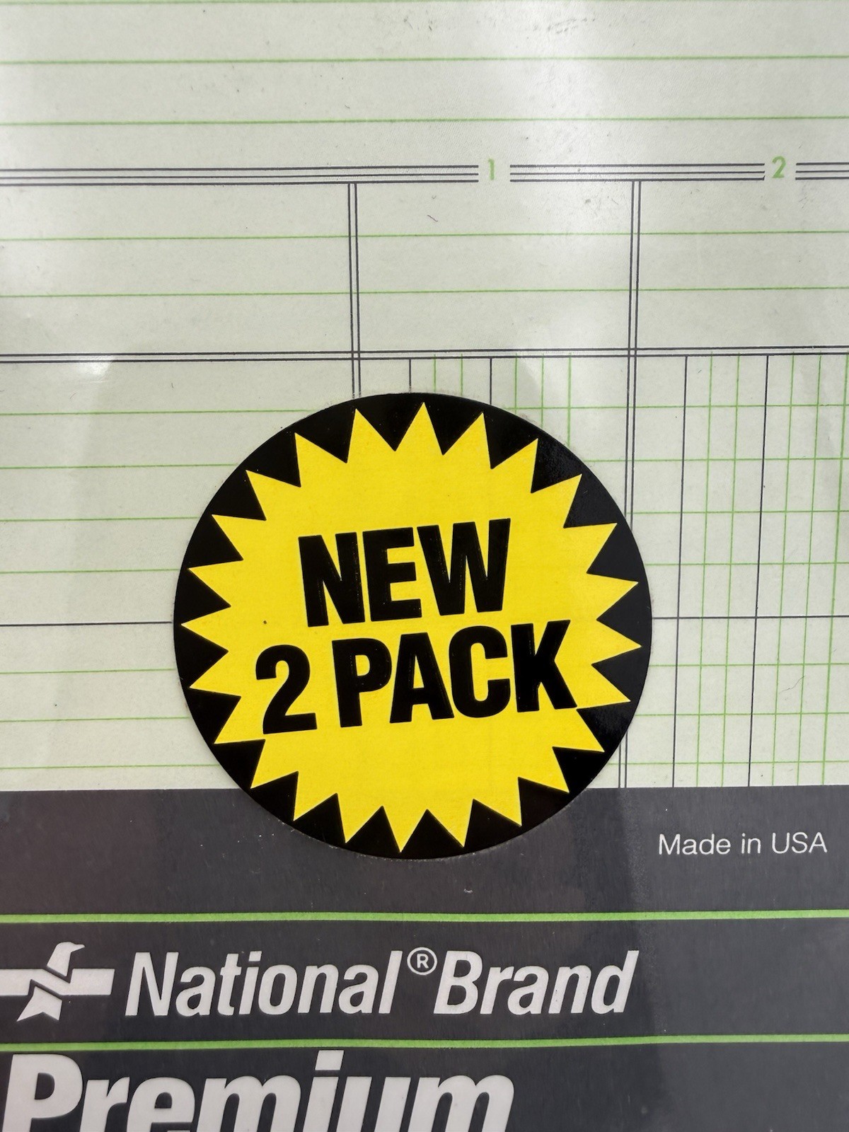 Avery National Brand Premium Analysis Pads 4 Column 11 x 8.5in 45-302 New 2 Pack