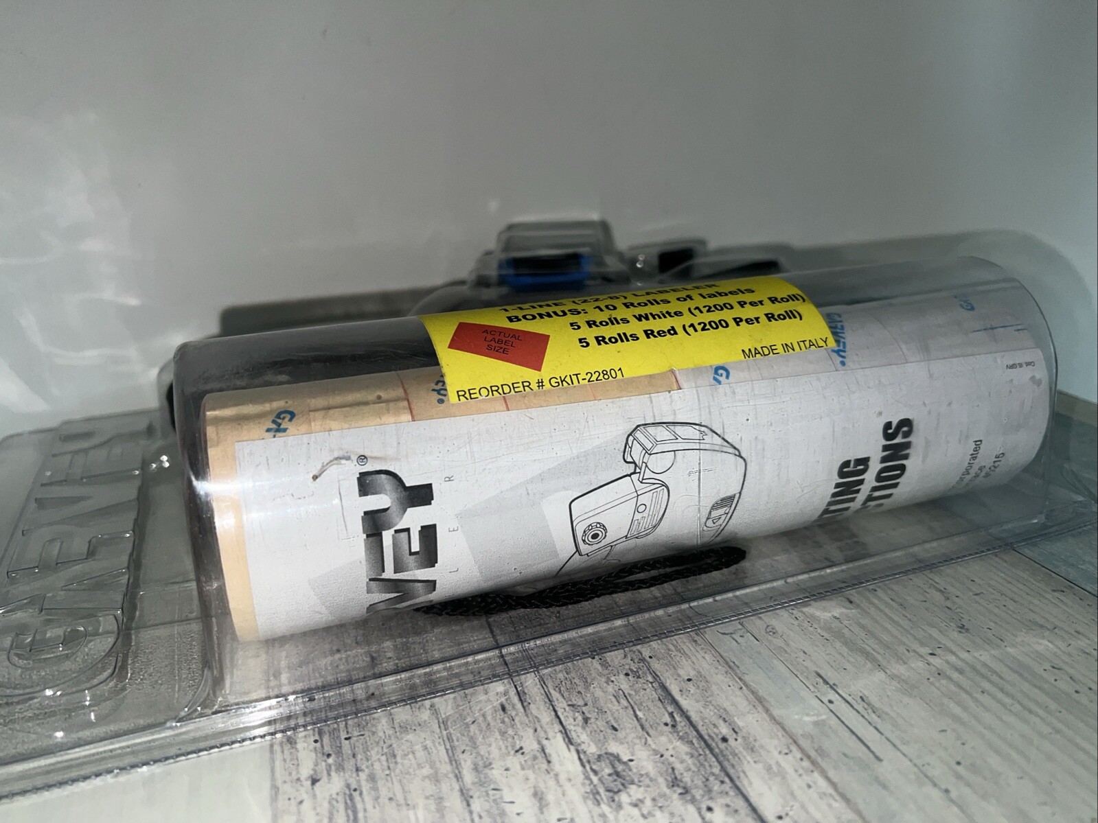 Garvey Labeling Kit 1-Line 22-8 Labeler & 10 Rolls of Labels GKIT-22801