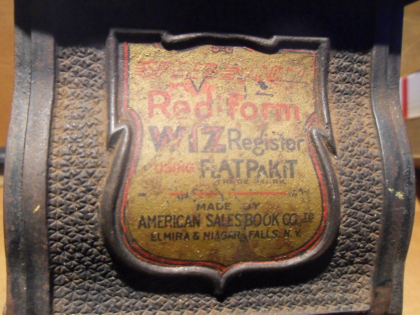 VINTAGE REDIFORM WIZ REGISTER MACHINE FLATPAKIT BY AMERICAN SALES BOOK CO. NY
