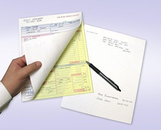 Contractor Job Work Order & Invoice Set, 2 Part Carbonless