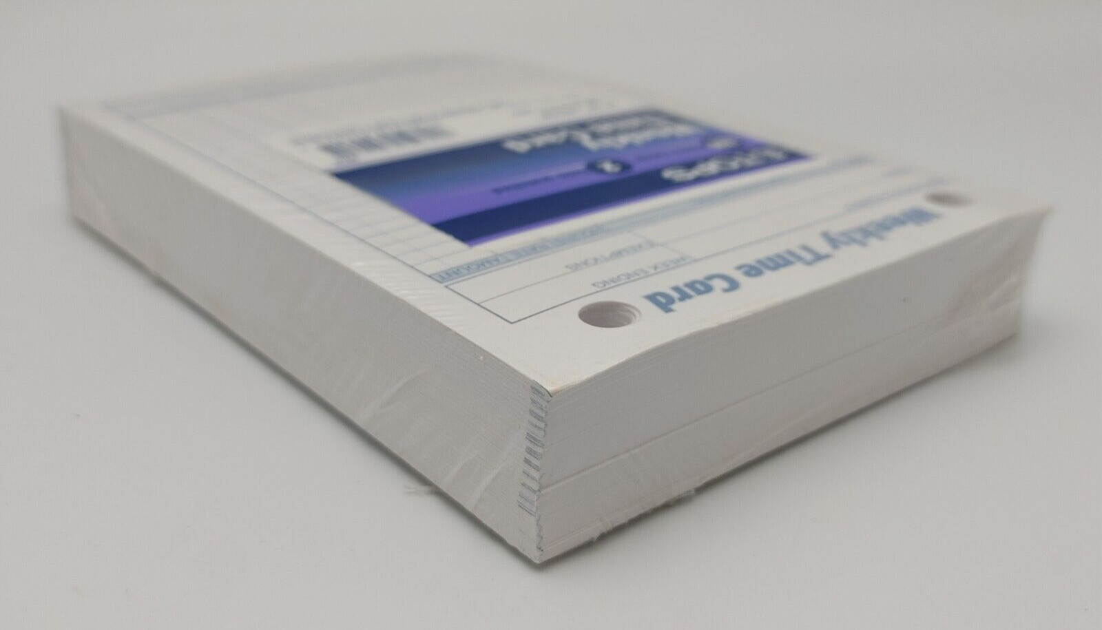 TOPS Employee Weekly Time Card 100 Pack 2 Hole Punched 4 1/4″ X 6 3/4″