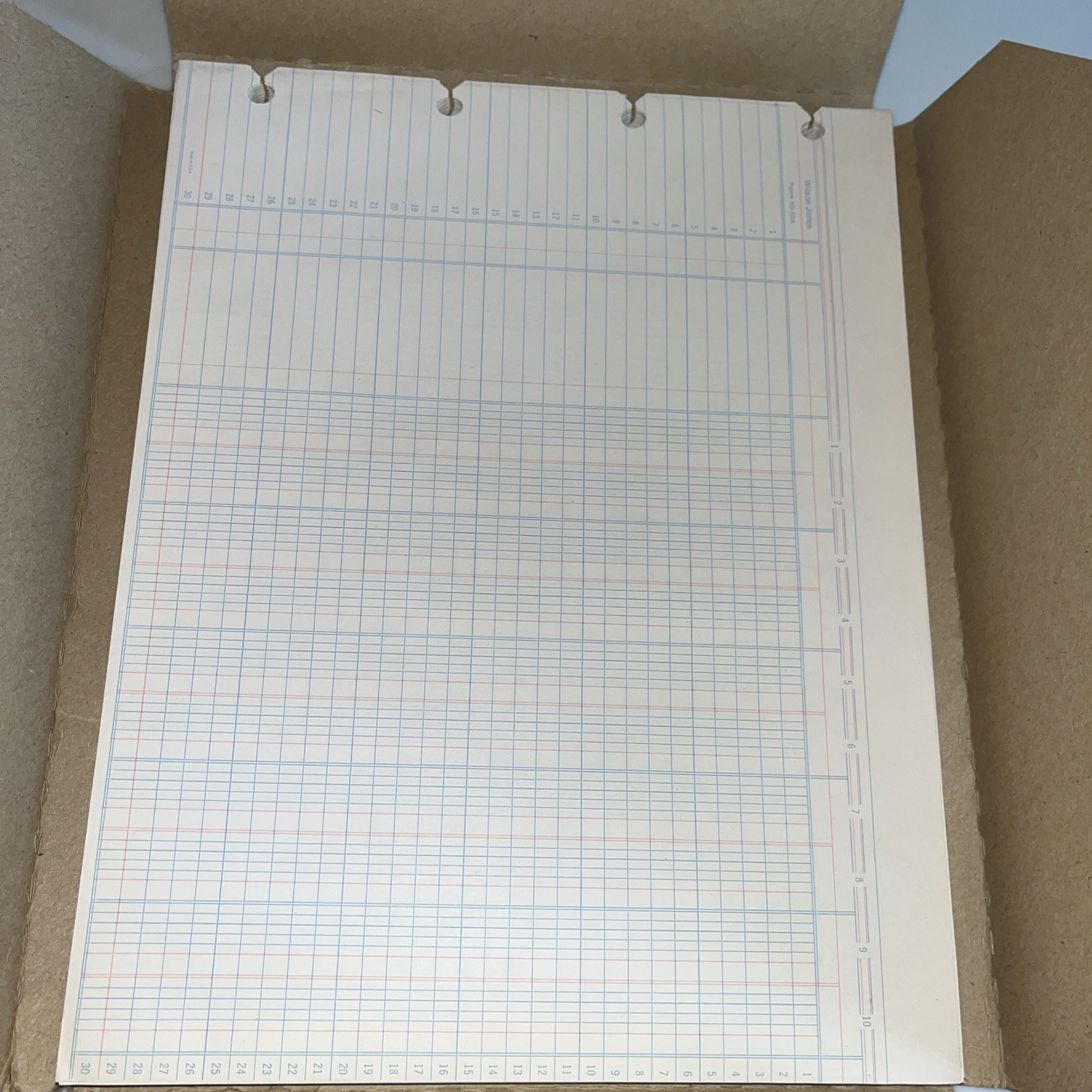 Wilson Jones 10-10A Columnar 100 Sheets 9-1/4 x 11-7/8 Post Binder Vintage Boxed