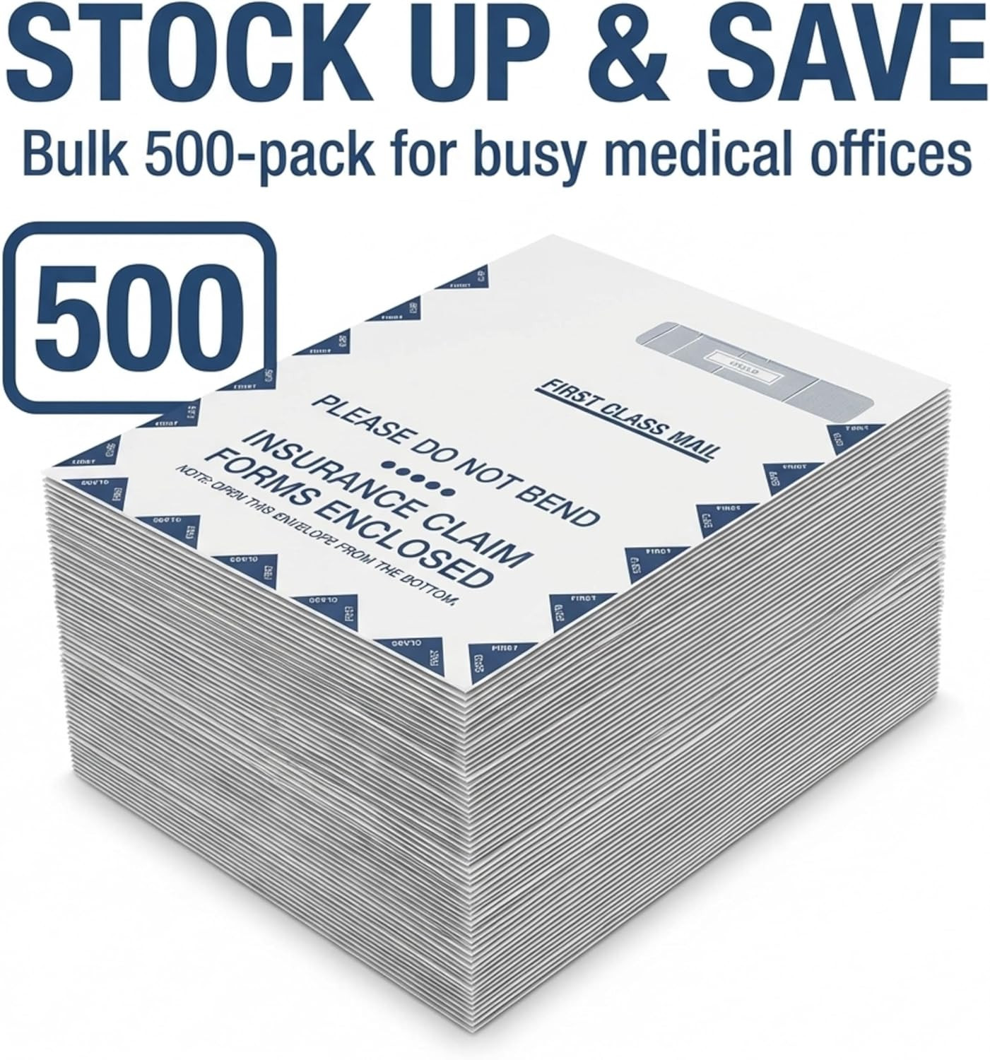 Complyright CMS-1500 Jumbo Right Window “Do Not Bend” Healthcare Billing Envelop
