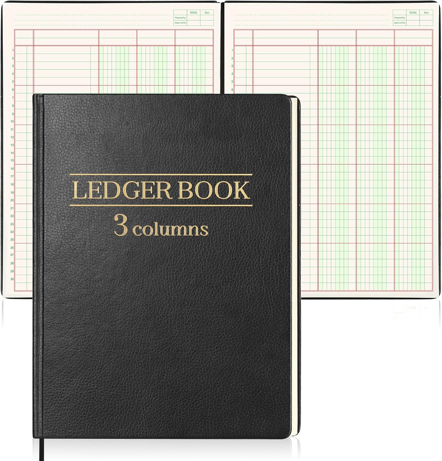 1 Pack 3 Column Ledger Book 100 Pages 7 X 9.25 Inches Accounting Ledger Book wit