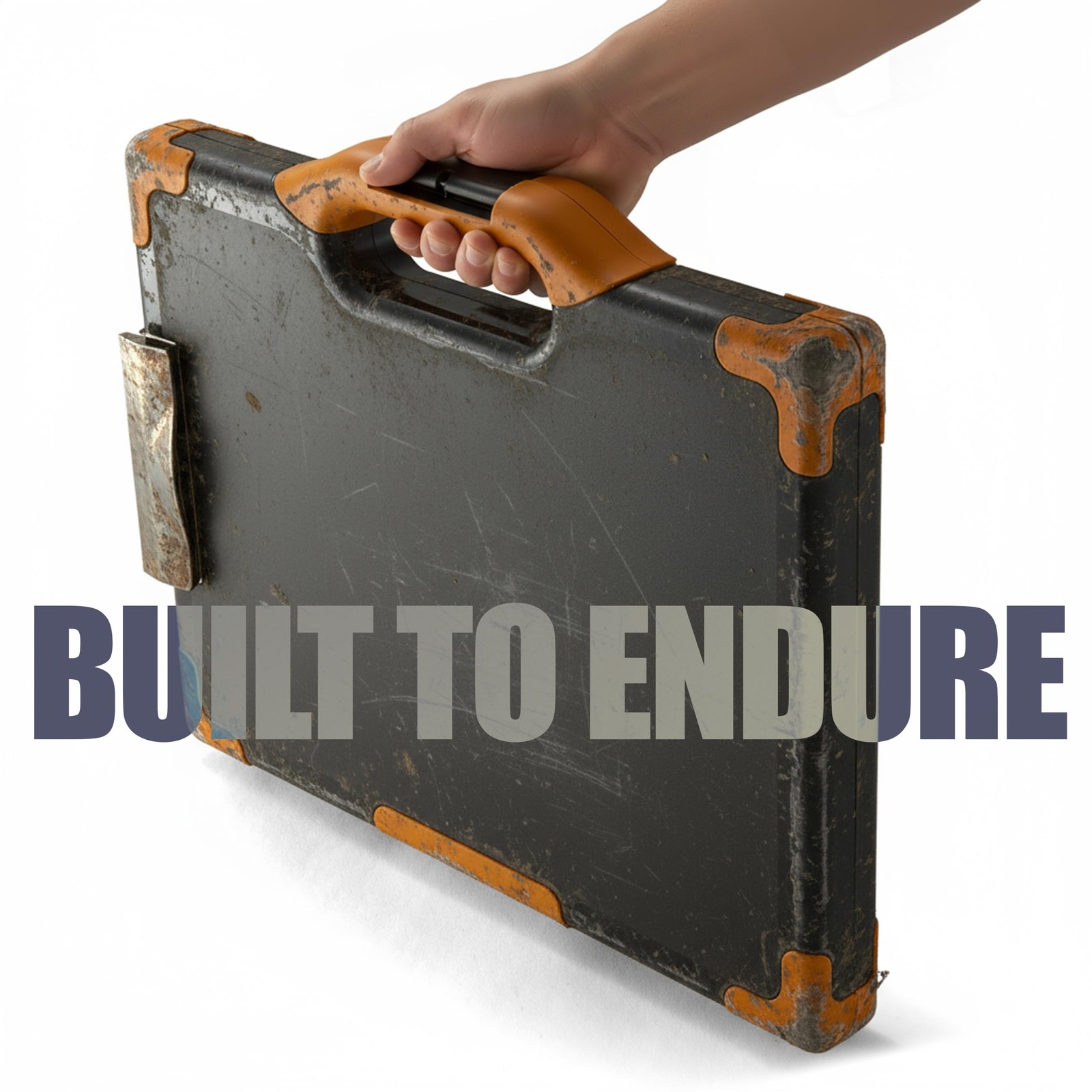 OIC83326 – OIC Clipboard Storage Box 16″ x 13″ x 2″, Black, Orange