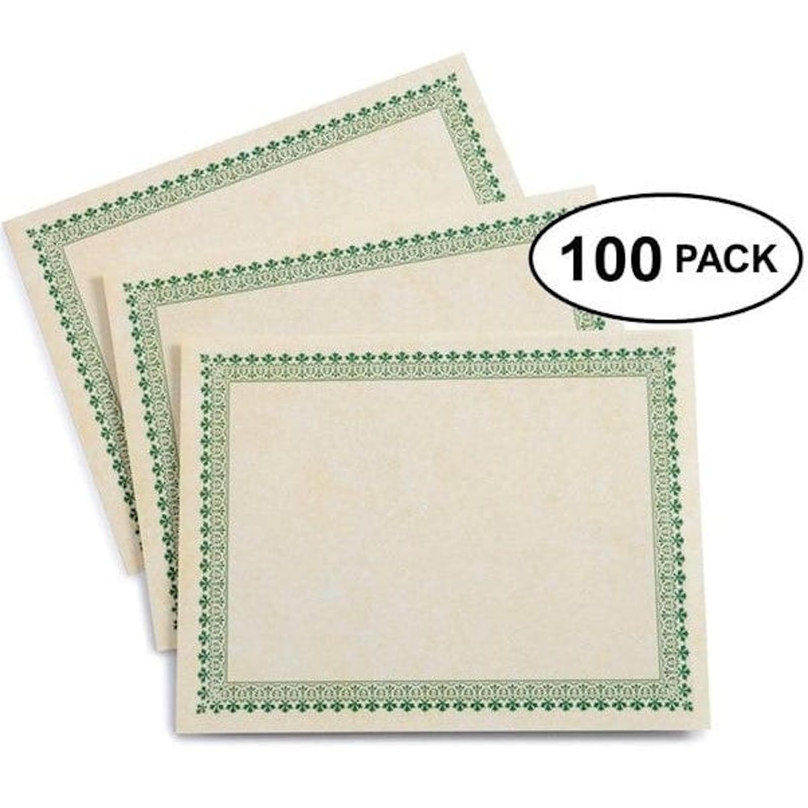 Gartner Studios Border Paper Certificates – 100 CT 8.5-x-11-inch, White