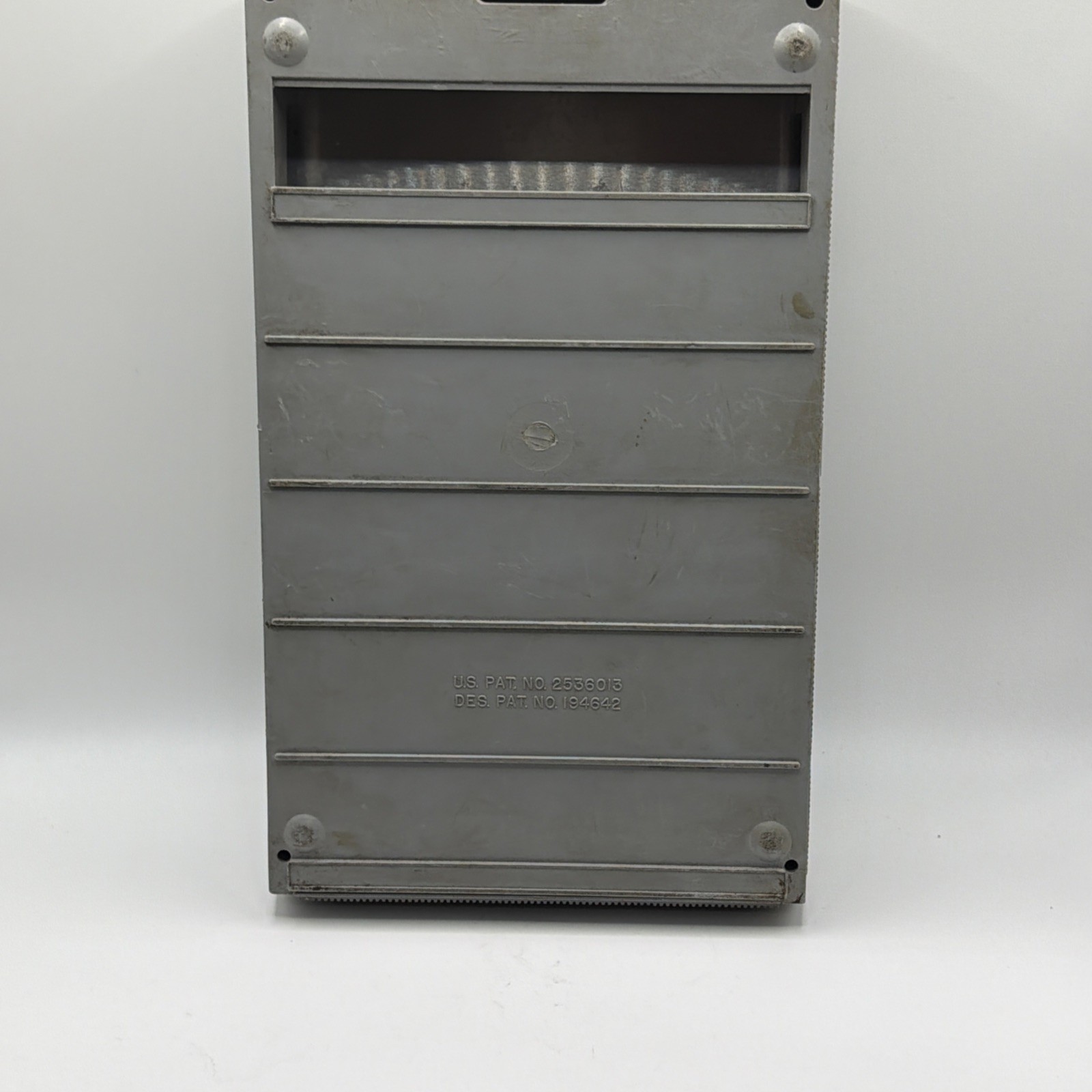 Vintage Nebs Portable Register #925 Gray Has Wear & Tear But Still Works