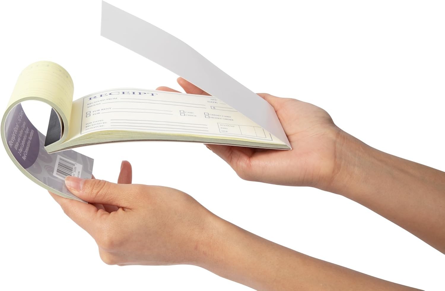 Compact 2-Part Carbonless Receipt Book for Small Business Transactions – 50 Sets