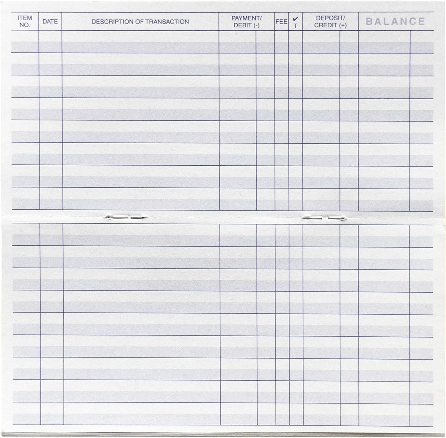 Checkbook Registers for Personal Checkbook, Transactions Ledgers, Pack of 10, 20